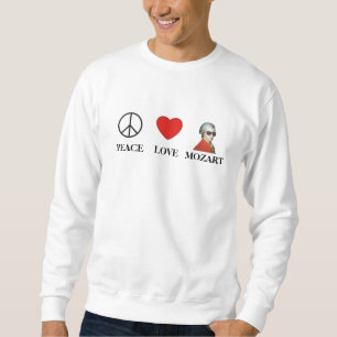 Peace Love Mozart - Sweatshirt for music lovers!