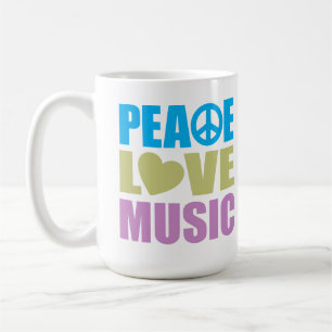 Peace Love Music Coffee Mug