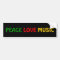 Peace Love Music Green Red Gold