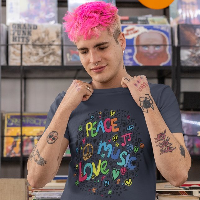 Peace Love Music T-Shirt (Creator Uploaded)