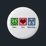 Peace Love Nephrology Cute Nephrologist 6 Cm Round Badge<br><div class="desc">A beautiful nephrologist gift for a kidney specialist. Peace Love Nephrology design for your favourite doctor or nurse featuring a peace sign,  heart,  and kidneys.</div>