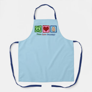Peace Love Neurology Apron