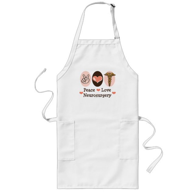Peace Love Neurosurgery Apron (Front)