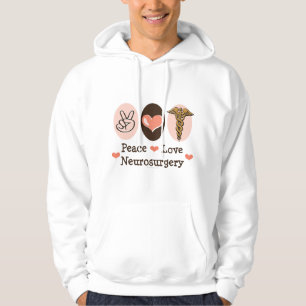 Peace Love Neurosurgery Hooded Sweatshirt