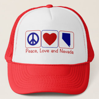 Peace Love Nevada Trucker Hat