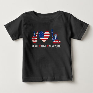 Peace Love New York Baby T-Shirt