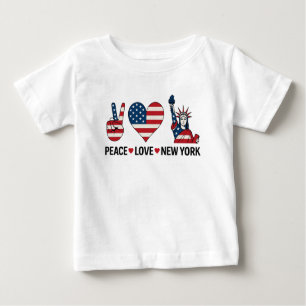 Peace Love New York Baby T-Shirt