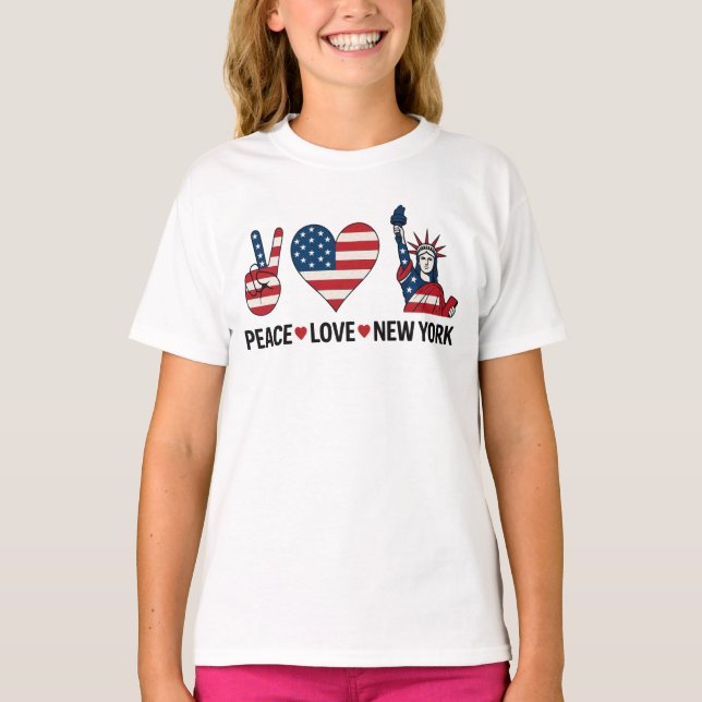 Peace Love New York T-Shirt (Front)