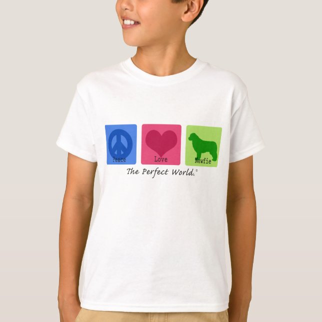 Peace Love Newfoundland T-Shirt (Front)