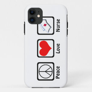 Peace, Love, Nurse-Symbols Case-Mate iPhone Case