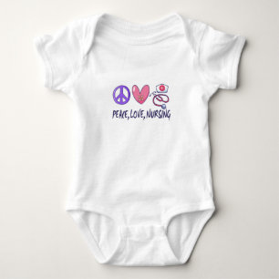 Peace Love Nursing Baby Bodysuit