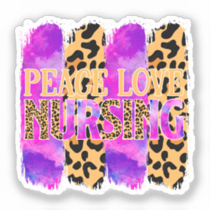 Peace Love Nursing – Cute Nurse Design (2)