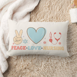 Peace Love Nursing Throw Pillow – Cosy & Stylish