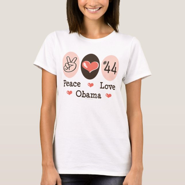 Peace Love Obama 44 Tank Top (Front)