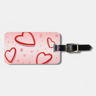Peace Love Office Party Thanks Pattern Colourful Luggage Tag