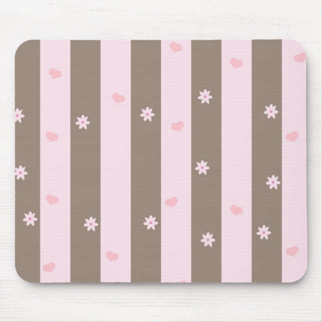 Peace Love Office Party Thanks Pattern Colourful Mouse Pad (Front)