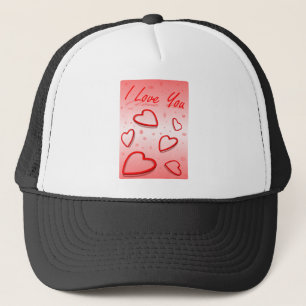 Peace Love Office Party Thanks Pattern Colourful Trucker Hat