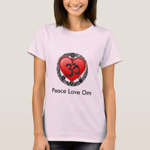 Peace Love Om Baby Doll T-Shirt (Fitted)-opt 2