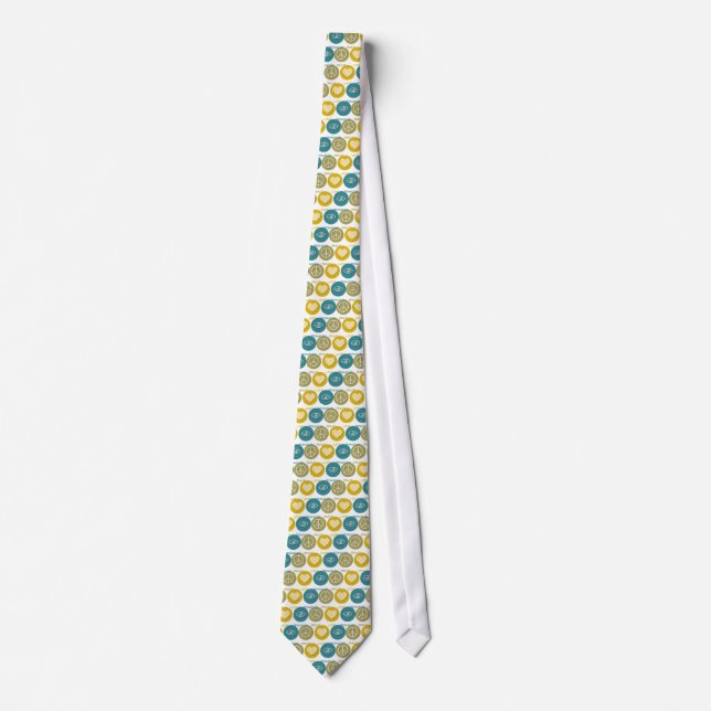 Peace Love Ophthalmology Tie (Front)