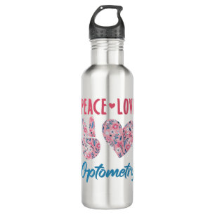 Peace Love Optometry Optometrist 710 Ml Water Bottle