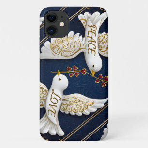 Peace & Love Ornate Dove Art Case-Mate iPhone Case