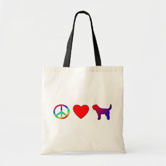 Peace Love Otterhounds Tote Bag