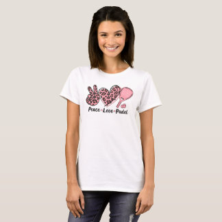 Peace Love Padel Mom I Love Padel Tennis Women T-Shirt