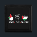 peace love palestine -freedom for palestinians gift box<br><div class="desc">This “ peace love palestine” design For everyone who supports freedom and justice and fights injustice. To all supporters of the just Palestinian cause. Rise and support the liberation of Palestine and Gaza and the establishment of peace in Jerusalem.</div>