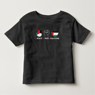 peace love palestine -freedom for palestinians toddler T-Shirt
