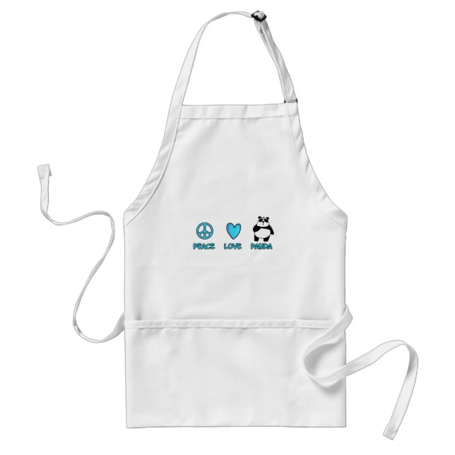 peace love panda standard apron (Front)