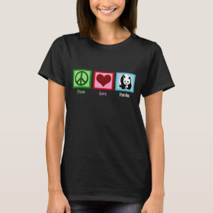 Peace Love Pandas T-Shirt