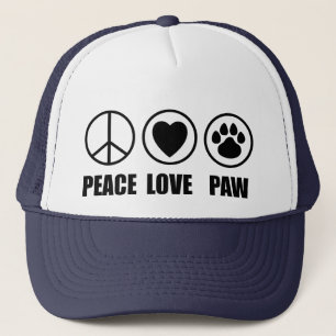 Peace Love Paw Hat