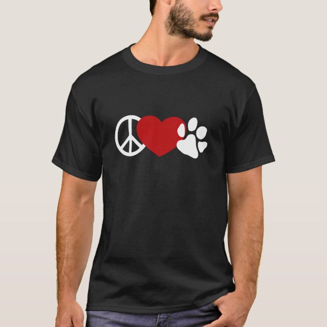 Peace-Love-Paw T-Shirt (Front)