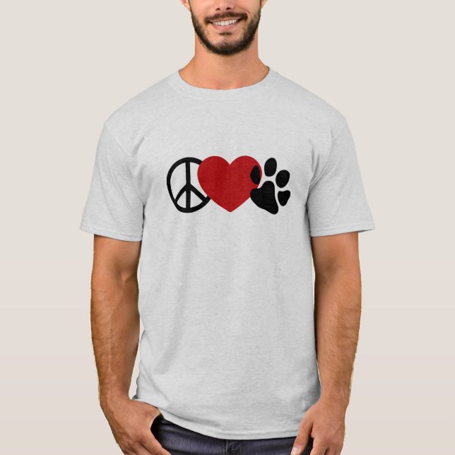 Peace-Love-Paw T-Shirt (Front)