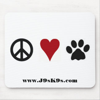 Peace-Love-Paws Mousepad