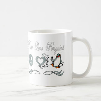 Peace Love Penguins Coffee Mug