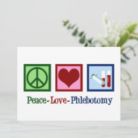 Peace Love Phlebotomy Cute Phlebotomist