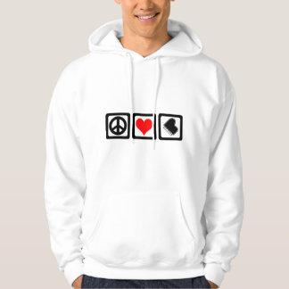 Peace love piano hoodie