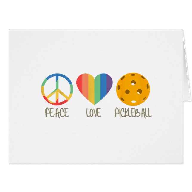 Peace Love Pickleball  (Front Horizontal)