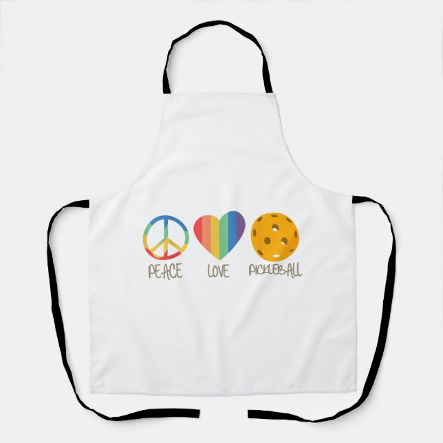Peace Love Pickleball Apron (Front)