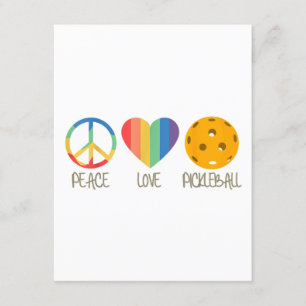 Peace Love Pickleball  Enclosure Card