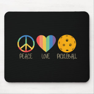 Peace Love Pickleball Mouse Pad