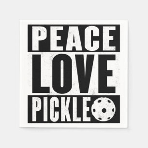 Peace Love Pickleball Napkin