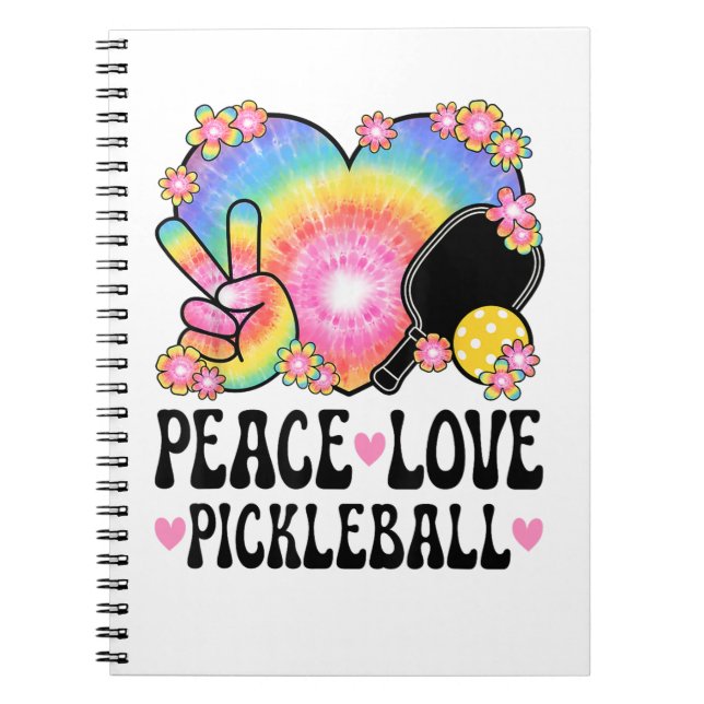 Peace Love Pickleball Notebook (Front)