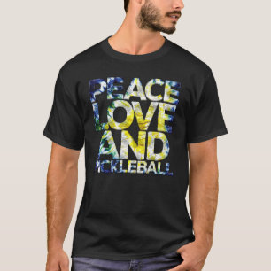 Peace Love Pickleball   Pickleball Player Fan Quot T-Shirt