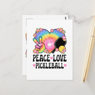 Peace Love Pickleball Postcard
