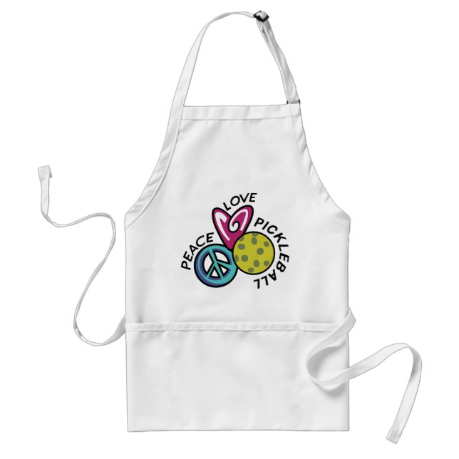Peace Love Pickleball Standard Apron (Front)
