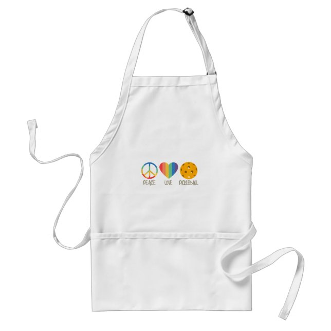 Peace Love Pickleball Standard Apron (Front)