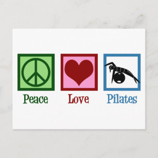 Peace Love Pilates Postcard