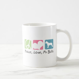 Peace Love Pit Bulls Coffee Mug